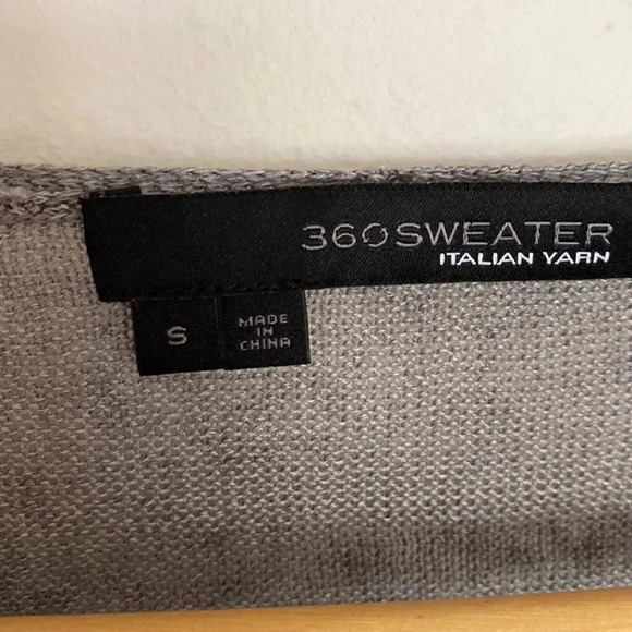 360 Sweater 100% Italian linen long sleeve lightweight knit with v neck - Picture 3 of 4